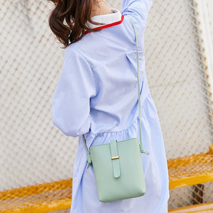 2023 new foreign trade small bag women's bags simple cute small square bag women's niche shoulder cross body bucket bag