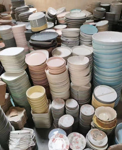 Stall ceramic sundries wholesale 10 yuan 3 samples stall supply household Rice Bowl night market stall ceramic bowl dish