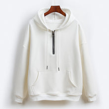 Load image into Gallery viewer, 秋冬新款开领拉链卫衣女连帽韩版宽松运动休闲ins潮2019外套上衣