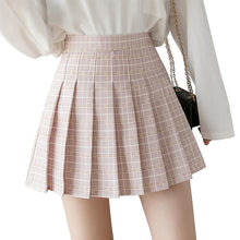 Load image into Gallery viewer, QRWR Summer Women Skirts 2020 New Korean High Waist Plaid Mini Skirt Women School Girls Sexy Cute Pleated Skirt with Zipper