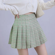 Load image into Gallery viewer, QRWR Summer Women Skirts 2020 New Korean High Waist Plaid Mini Skirt Women School Girls Sexy Cute Pleated Skirt with Zipper
