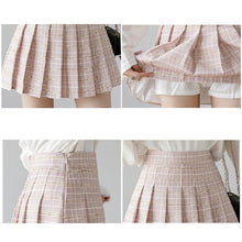 Load image into Gallery viewer, QRWR Summer Women Skirts 2020 New Korean High Waist Plaid Mini Skirt Women School Girls Sexy Cute Pleated Skirt with Zipper