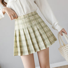 Load image into Gallery viewer, QRWR Summer Women Skirts 2020 New Korean High Waist Plaid Mini Skirt Women School Girls Sexy Cute Pleated Skirt with Zipper
