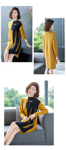 Load image into Gallery viewer, Autumn and winter knitted dress women&#39;s wear 2019 new early autumn style high cold Yujie wind bottomed skirt autumn trend